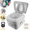 10L/2.64Gal Portable Toilet Camping Porta Potty Leak-proof Flush Travel Commode For Camping Traveling Boating Outdoor Activities