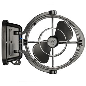 CAFRAMO SIROCCO II 12-24V 3-SPEED 7" GIMBAL FAN BLACK