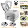10L/2.64Gal Portable Toilet Camping Porta Potty Leak-proof Flush Travel Commode For Camping Traveling Boating Outdoor Activities