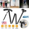 Foldable Canes Walking Cane w/LED Light Portable Walking Stick Adjustable Height Aluminum Walking Aid Stick for Men Women