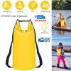 Waterproof Dry Bag Roll Top Dry Storage Backpack Keep Gear Dry w/ Detachable Shoulder Strap for Kayaking Rafting Boating Beach Swimming